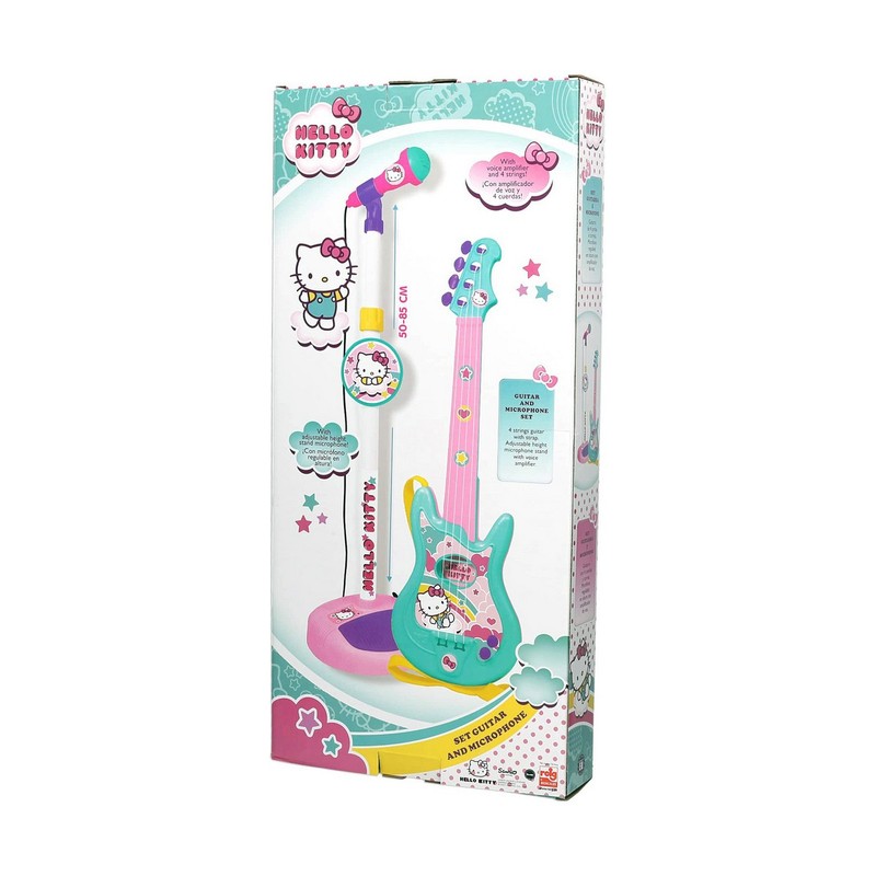 Juguetes Musicales Niños: Guitarra Hello Kitty con Micrófono
