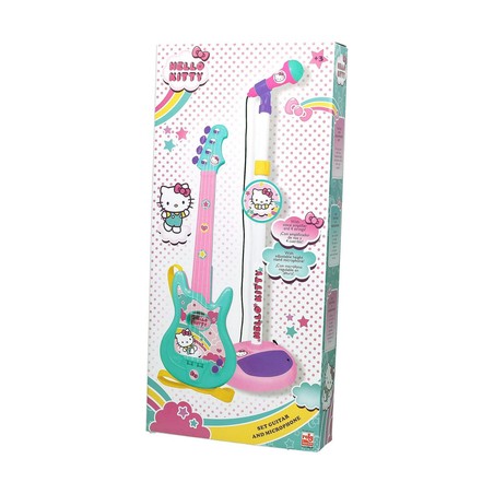 Juguetes Musicales Niños: Guitarra Hello Kitty con Micrófono