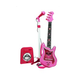 Juguetes Musicales Niños: Guitarra Reig con Micrófono Rosa - Compra online en MegaJuguetes