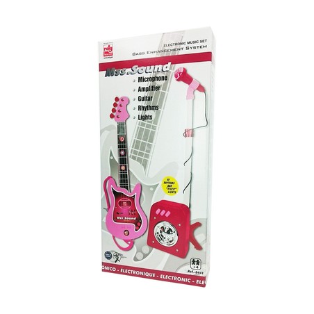 Juguetes Musicales Niños: Guitarra Reig con Micrófono Rosa