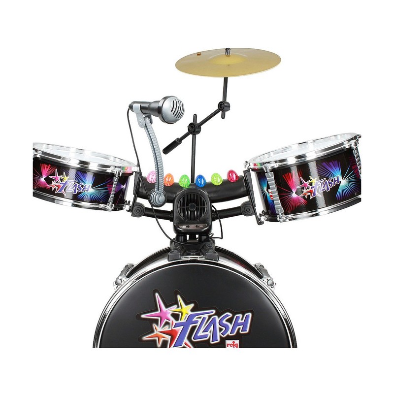 Juguetes Musicales Niños: Batería Reig Flash Infantil Plástico