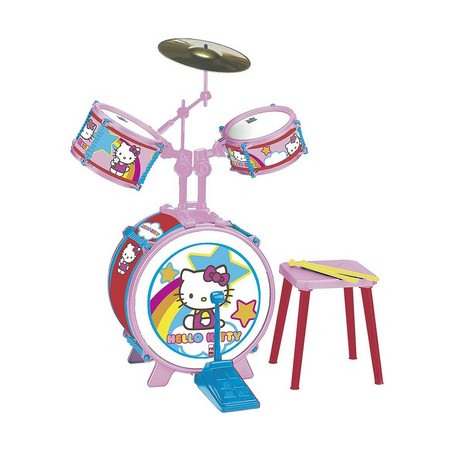 Juguetes musicales niños: Batería Hello Kitty de Plástico