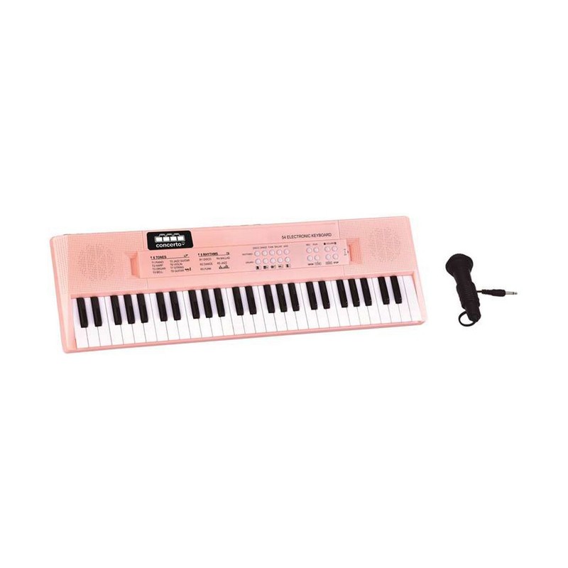 Juguetes Musicales Niños Piano Reig Rosa con Micrófono - Compra online en MegaJuguetes