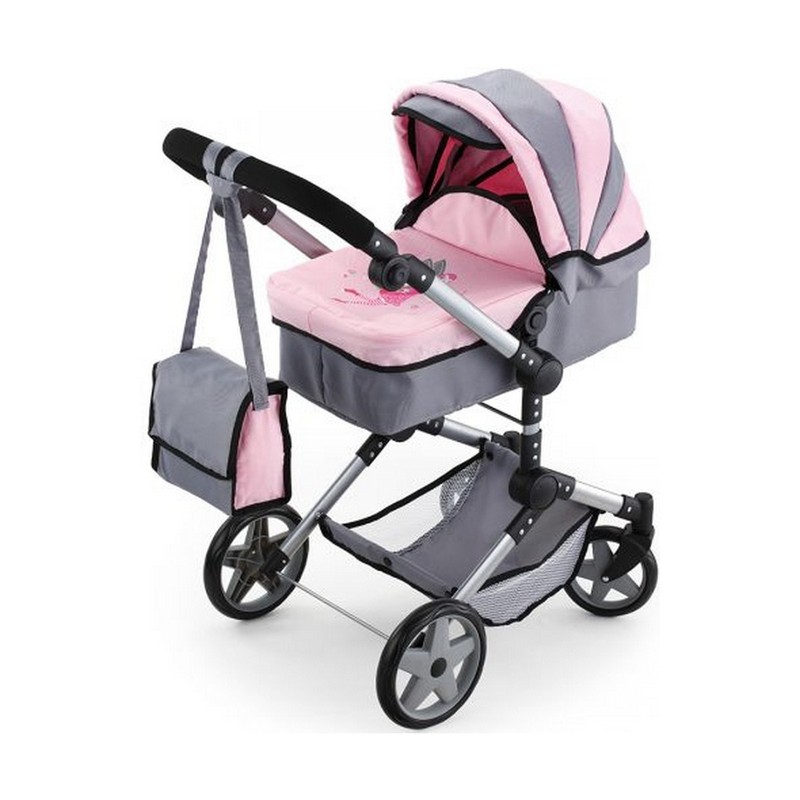 Muñecas Niñas: Carrito Reig Pram Neo Pro Gris 57 cm - Compra online en MegaJuguetes