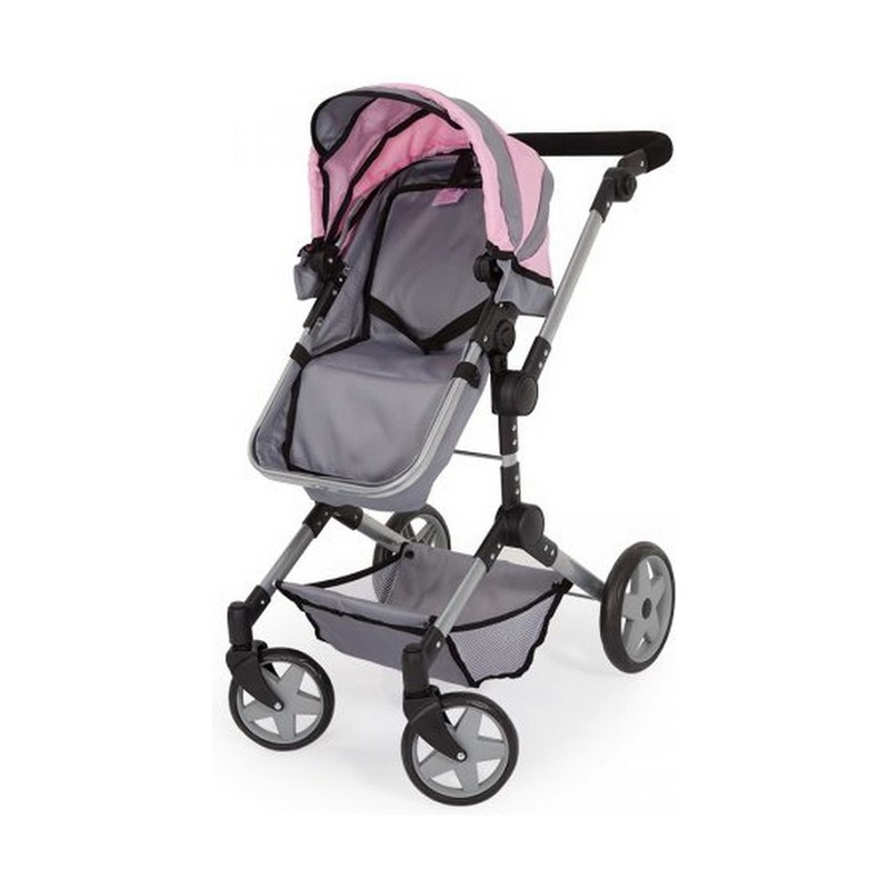 Muñecas Niñas: Carrito Reig Pram Neo Pro Gris 57 cm