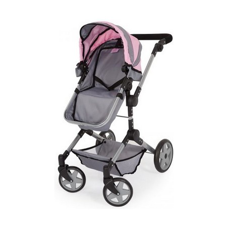 Muñecas Niñas: Carrito Reig Pram Neo Pro Gris 57 cm