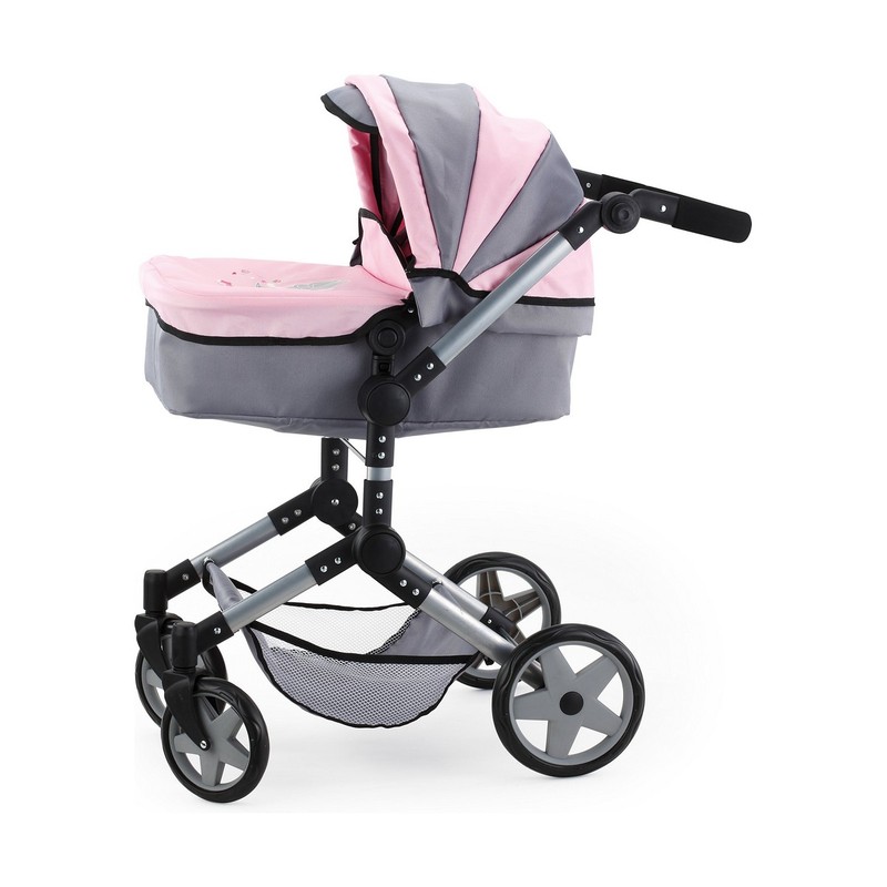 Muñecas Niñas: Carrito Reig Pram Neo Pro Gris 57 cm