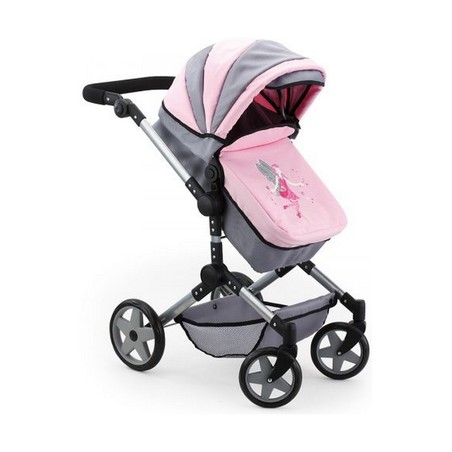 Muñecas Niñas: Carrito Reig Pram Neo Pro Gris 57 cm