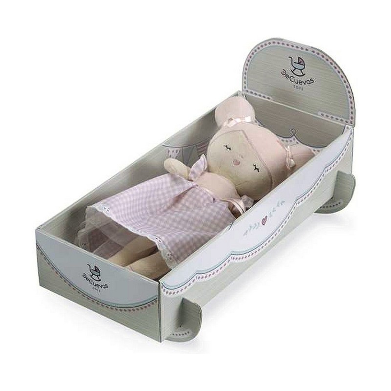 Muñecas Niñas Decuevas Niza: Muñeca de Trapo con Cuna Convertible
