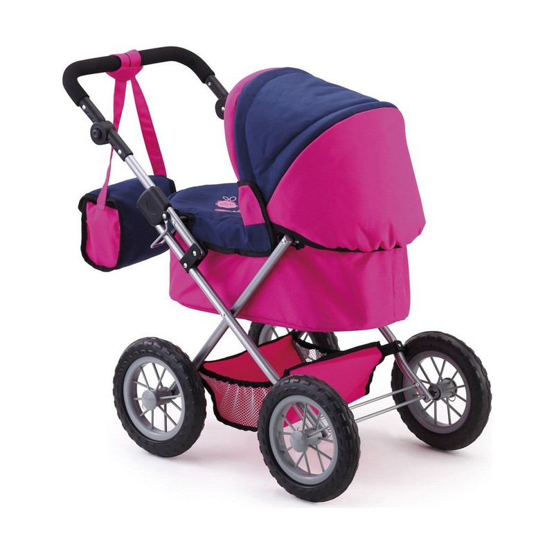 Muñecas Niñas: Carrito Reig Trendy Classic Fucsia 45cm