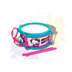 Juguetes Musicales Niños - Tambor Hello Kitty Azul Rosa 16 cm - Compra online en MegaJuguetes