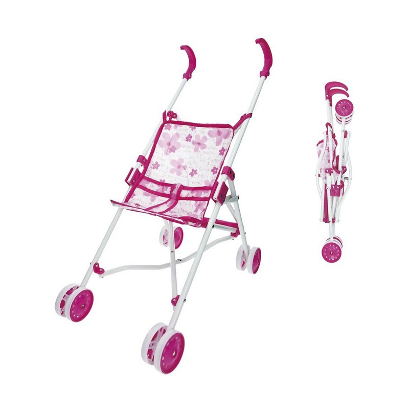 Carrito para Muñecas Niñas Plegable Rosa Reig - Compra online en MegaJuguetes