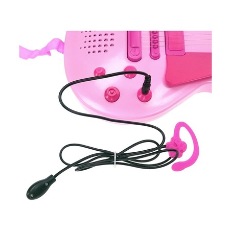 Juguetes Musicales Niños: Guitarra Hello Kitty Electrónica con Micrófono Rosa