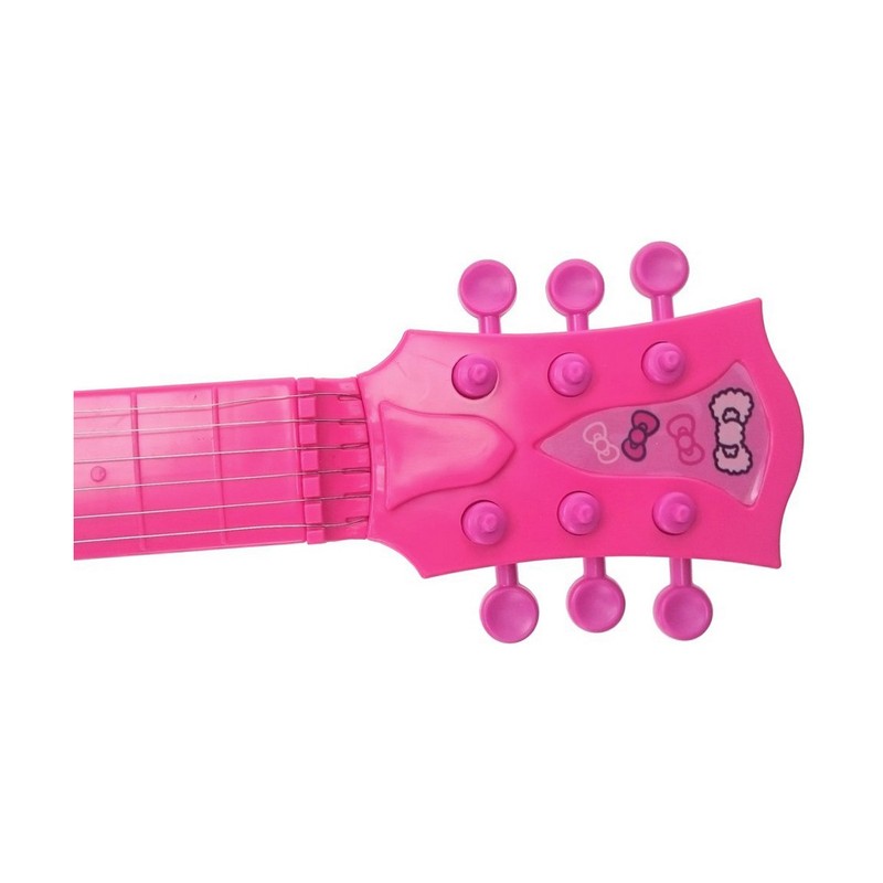 Juguetes Musicales Niños: Guitarra Hello Kitty Electrónica con Micrófono Rosa