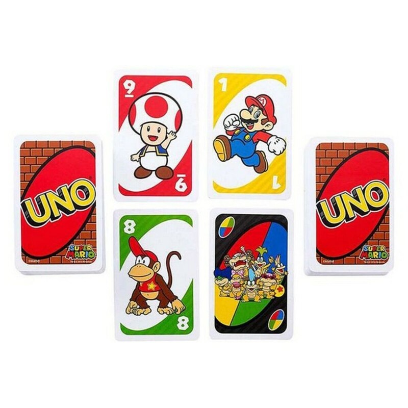 Juegos Mesa Niños: UNO Super Mario Mattel DRD00