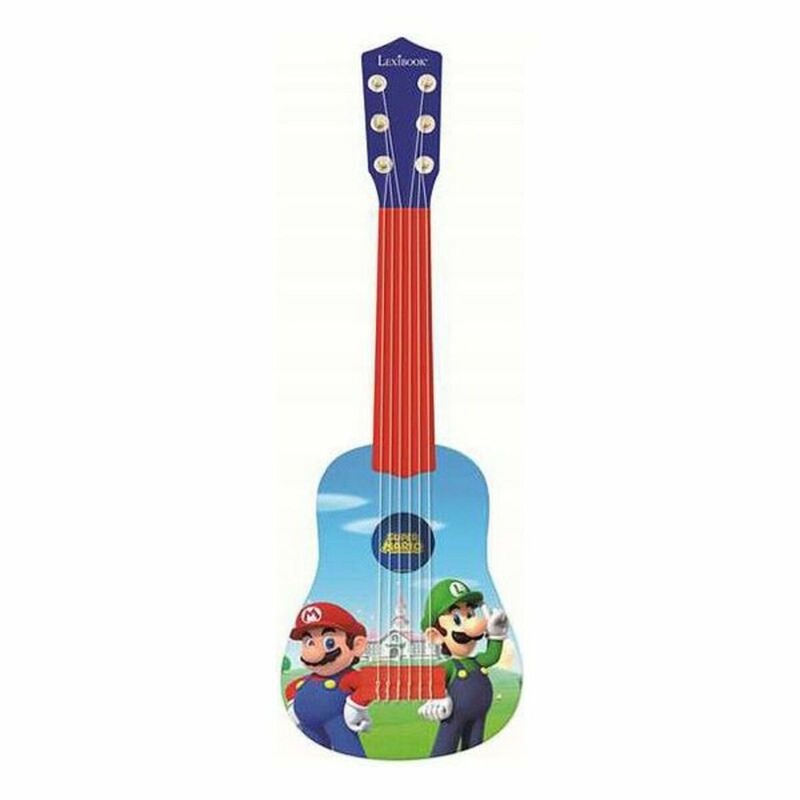 Juguetes Musicales Niños: Guitarra Infantil Super Mario Lexibook (53 cm) - Compra online en MegaJuguetes