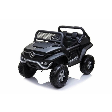 Coche Eléctrico Niños Injusa Mercedes Unimog Negro 12V - Compra online en MegaJuguetes