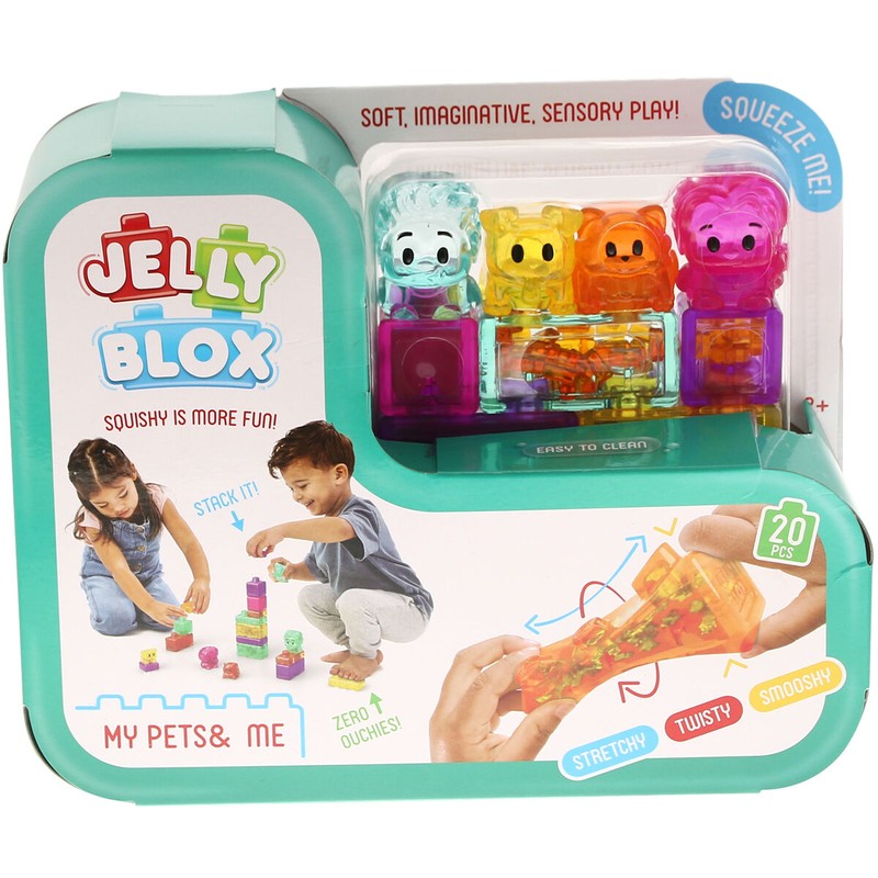 Niño jugando con bloques de construcción Goliath: Aprendizaje divertido.