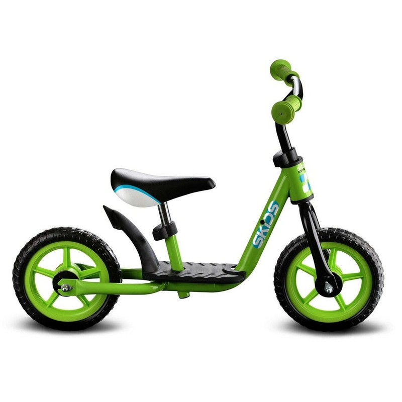 Juguetes Exterior Niños: Bicicleta Skids Control Verde con Reposapiés