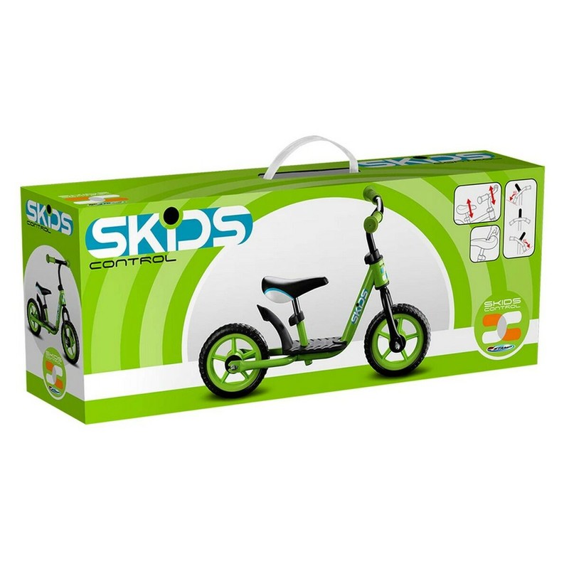 Juguetes Exterior Niños: Bicicleta Skids Control Verde con Reposapiés