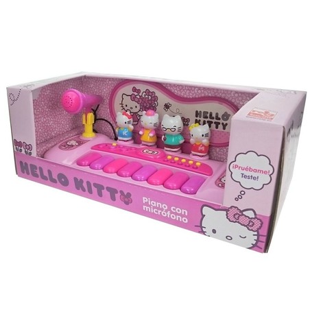 Juguetes Musicales Niños: Piano Electrónico Hello Kitty REIG1492 con Micrófono - Compra online en MegaJuguetes