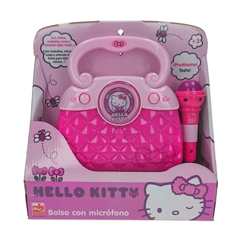 Juguetes Musicales Niños - Karaoke Hello Kitty Bolso Rosa