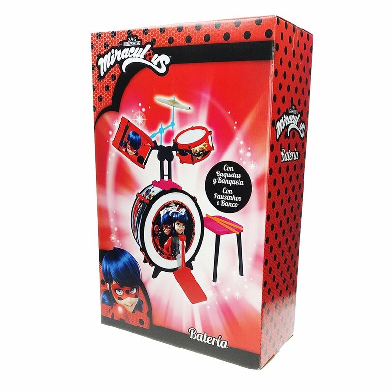 Juguetes Musicales Niños: Batería Lady Bug Plástico
