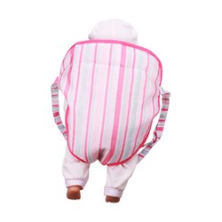 Muñecas Niñas: Mochila Portabebé Reig para Muñecas Rosa Rayas - Compra online en MegaJuguetes 2