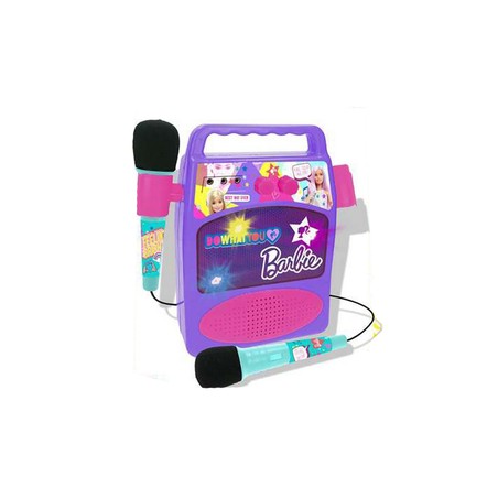 Juguetes Musicales Niños: Altavoz Karaoke Barbie con Micrófonos - Compra online en MegaJuguetes