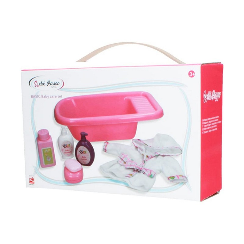 Accesorios para Muñecas Niñas Reig: Bañera y Albornoz