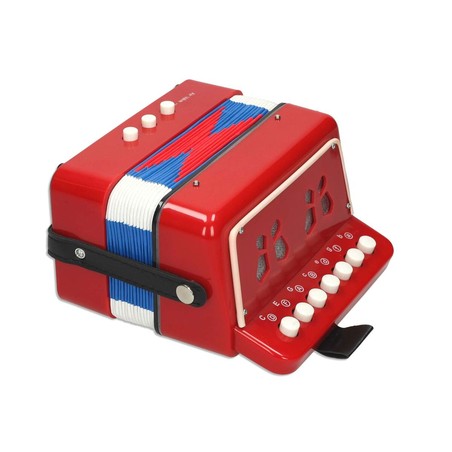 Juguetes Musicales Niños - Acordeón Reig Rojo Infantil