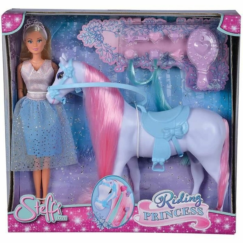 Muñecas Niñas Steffi Love Princess con Caballo Simba