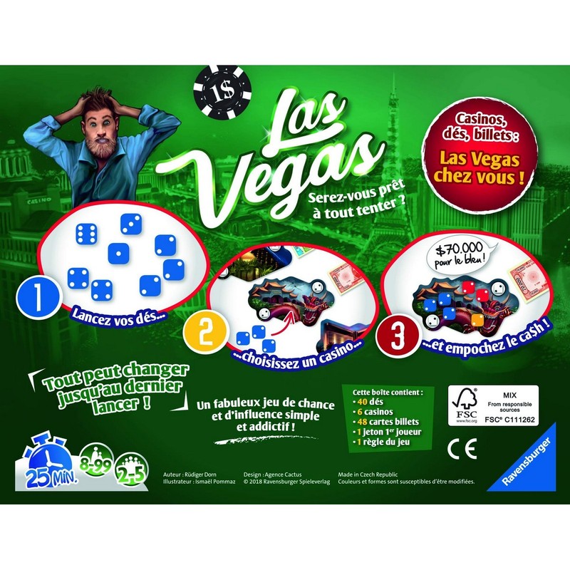 Juegos Mesa Niños Ravensburger Las Vegas FR - Diversión Estratégica