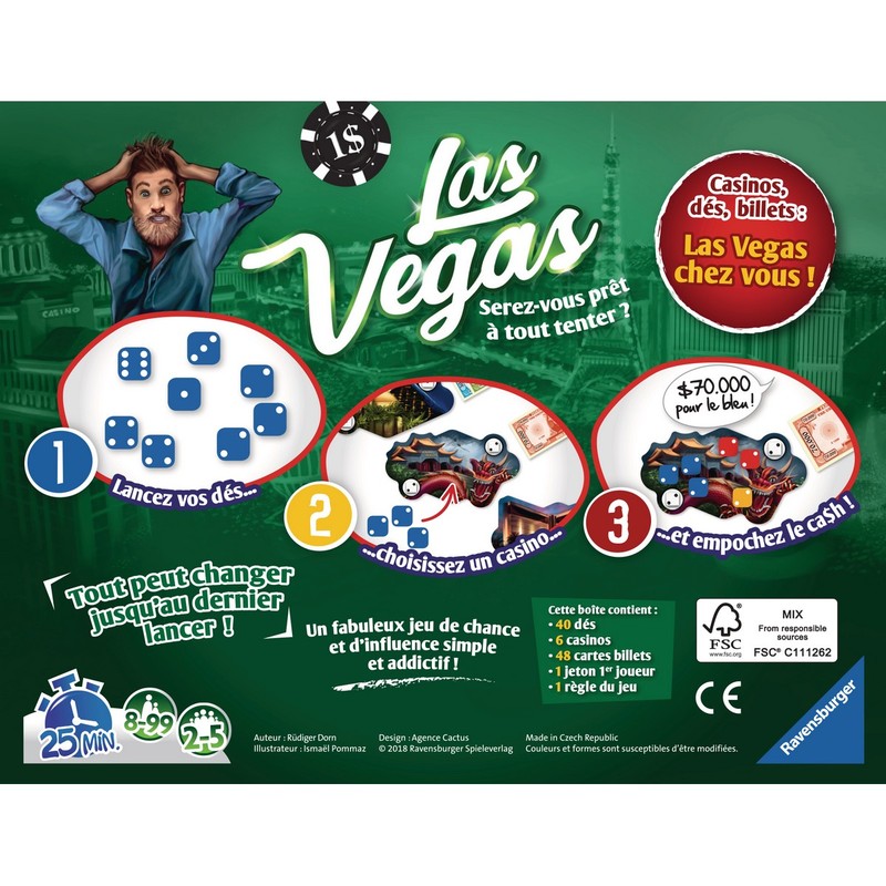 Juegos Mesa Niños Ravensburger Las Vegas FR - Diversión Estratégica