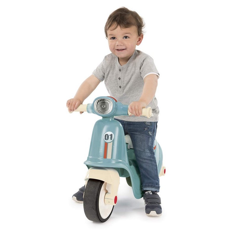 Juguetes Exterior Niños: Correpasillos Smoby Scooter Azul Moto