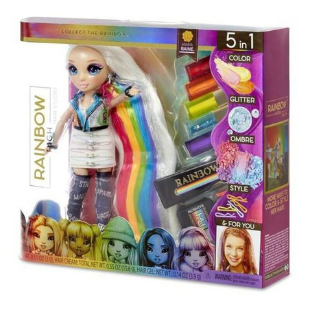 Figuras Acción Niños: Estudio Peluquería Rainbow High 5 en 1