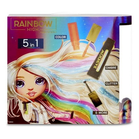 Figuras Acción Niños: Estudio Peluquería Rainbow High 5 en 1