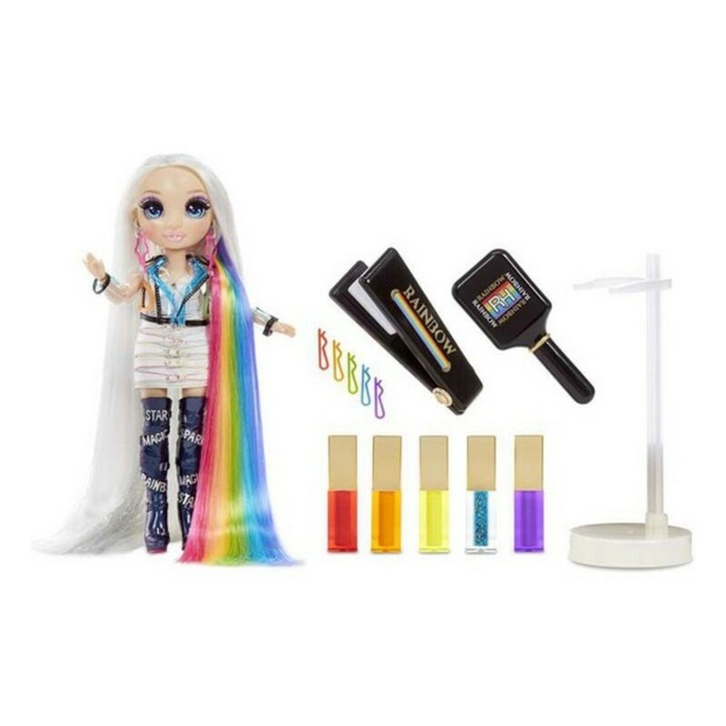 Figuras Acción Niños: Estudio Peluquería Rainbow High 5 en 1