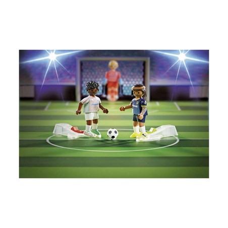 Figuras Acción Niños Playmobil: Playset Campo de Fútbol 71120