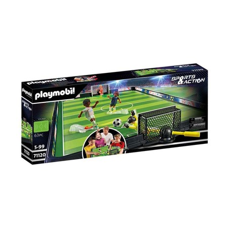 Figuras Acción Niños Playmobil: Playset Campo de Fútbol 71120