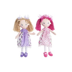 Muñecas Niñas de Trapo DKD Home Decor - Pack 2 Unidades Blanditas - Compra online en MegaJuguetes