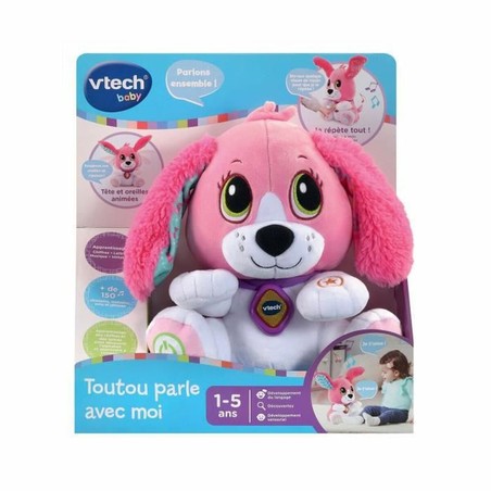 Juguetes Electrónicos Niños: Peluche Interactivo Vtech Baby Doggie Talk to me (Francés)