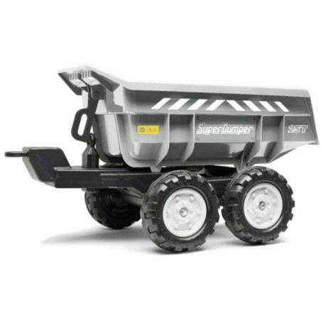 Juguetes exterior niños Falk: Carretilla remolque gris Tipping Trailer - Compra online en MegaJuguetes