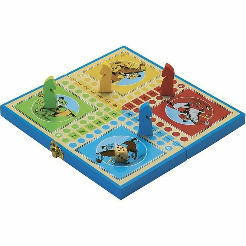 Juegos Mesa Niños L'Arbre a Jouer Jeu Des Petits Chevaux Madera Plegable - Compra online en MegaJuguetes