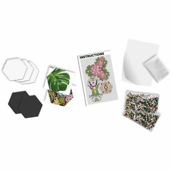 Manualidades Niños: Mosaico SES Creative Beedz Art Botánica - Compra online en MegaJuguetes 2