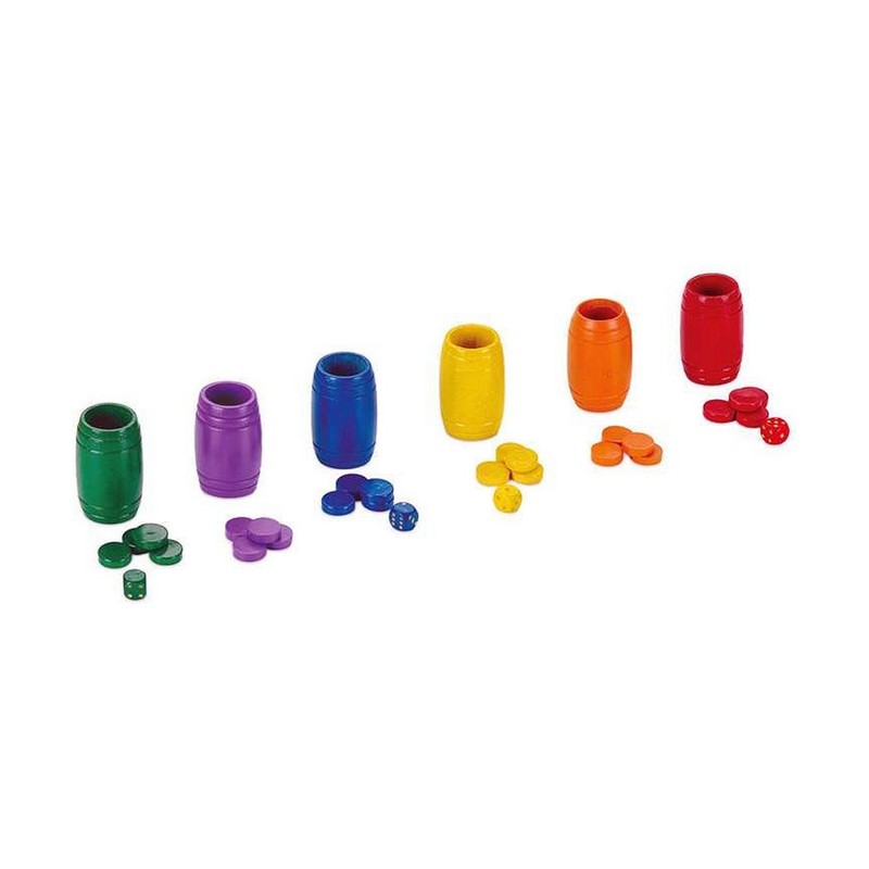 Juegos Mesa Niños: Cubiletes con Fichas de Parchís Cayro Madera - Compra online en MegaJuguetes