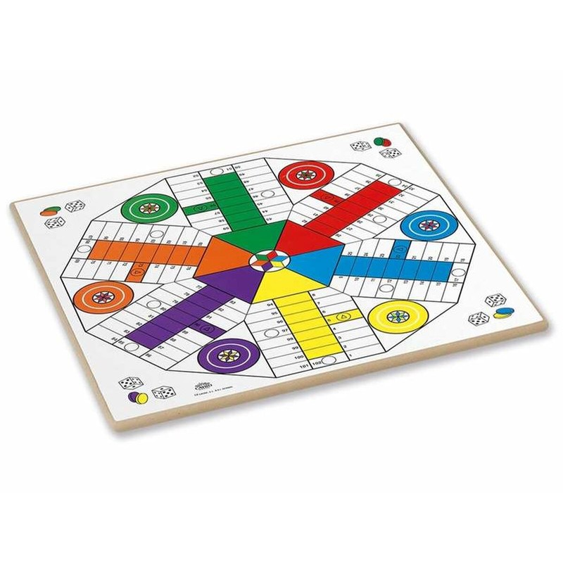Juegos Mesa Niños: Tablero Parchís y Oca Madera Cayro 40cm