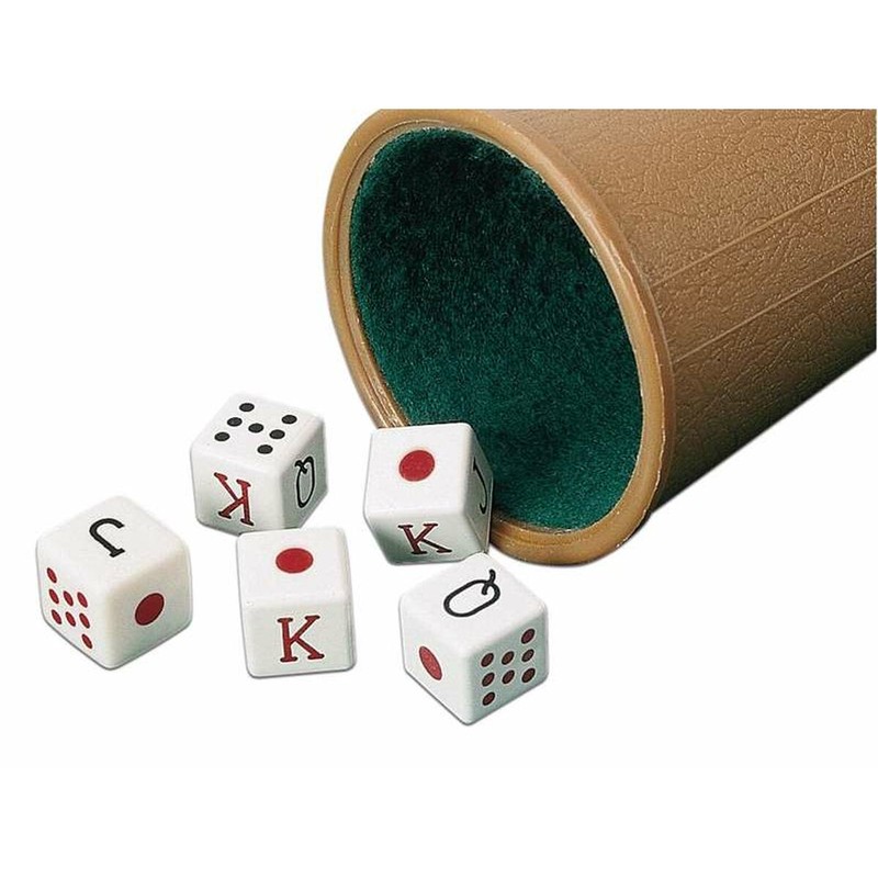Juego de Mesa Niños Cayro: Cubilete con Dados de Póker