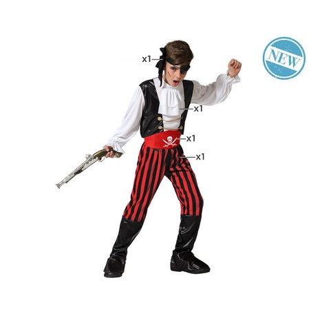 Disfraces Niños Pirata Multicolor 7-9 Años - Compra online en MegaJuguetes