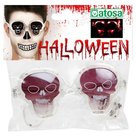 Disfraces Niños: Gafas Blanco Halloween con Luz
